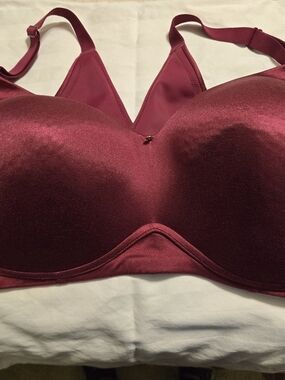 Cacique Lightly Lined Full Coverage Purple No Wire Bra Size 44DD